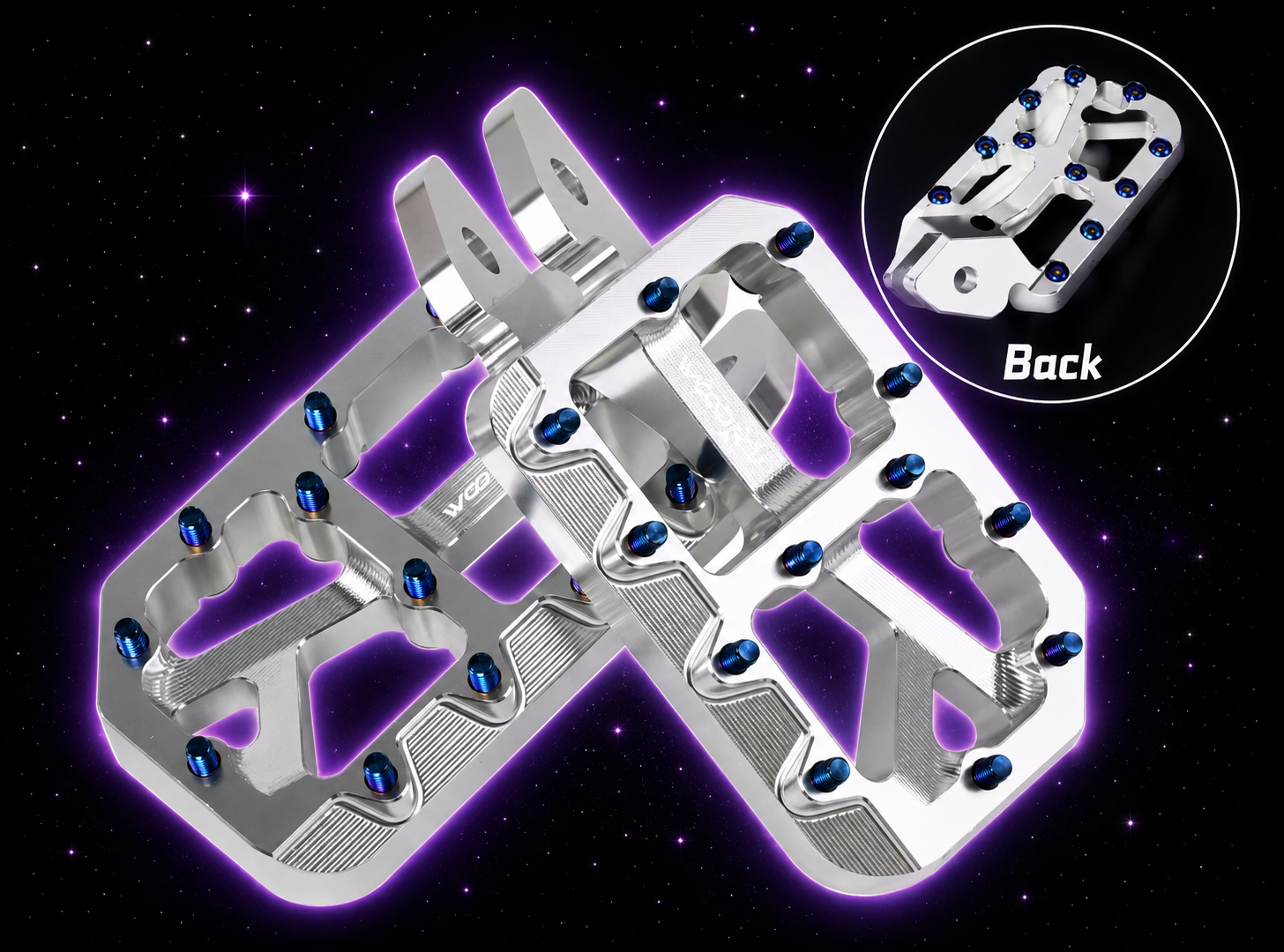 CNC universal pegs with titanium